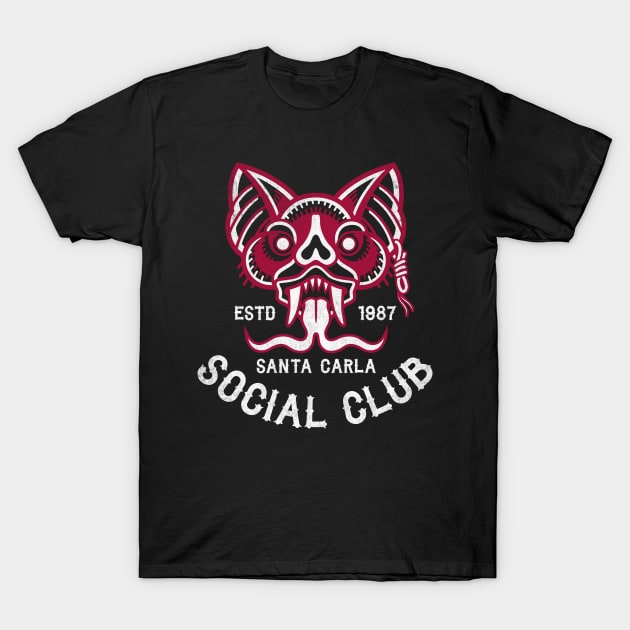 Santa Carla Social Club - Lost Boys Vampires T-Shirt by Nemons